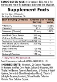 Toxicity Control - 120 capsules - ingredients