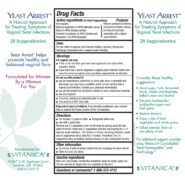 Alternative view of Yeast Arrest - 28 suppositories
