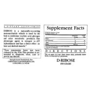 Alternative view of D-Ribose - 450 grams