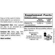 Alternative view of D3-5 5,000IU - 100 capsules