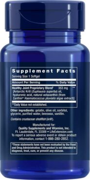 Krill Healthy Joint Formula - 30 softgels - Image 2