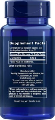 Alternative view of L-Glutamine Powder - 100 grams