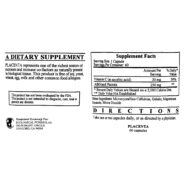 Alternative view of Placenta (Lypholized 250mg) - 60 capsules