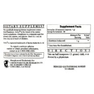 Alternative view of Reduced Glutathione Powder - 50 grams