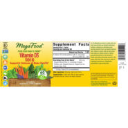 Alternative view of Vitamin D3 1000IU - 60 tablets