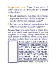 B.P. Complex, Premier (Blood Pressure Complex) 60 caps - Image 3