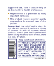 Pregnenolone, Premier - 60 capsules - Image 2