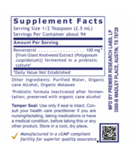 Resveratrol, Premier (Poptosin) 8 fl oz - Image 3