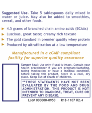 Alternative view of Whey Protein, Premier 10 oz powder