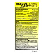 Alternative view of Rescue Sleep Liquid Melts - 28 capsules