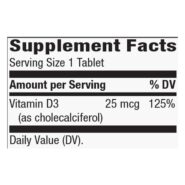 Alternative view of Vitamin D3 - 1000 IU - 90 tablets