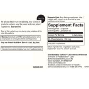 Alternative view of DL-Phenylalanine 750mg - 60 capsules