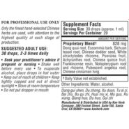 Alternative view of Angelica and Eucommia Support Formula Liquid - 1 ounce