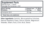 Alternative view of Coenzyme Q10 25 mg Children's Chewable Tablets - 250 tablets