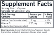 Vitamin C 250 mg Capsules - Hypo 250 ct - Image 3