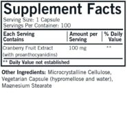 Alternative view of Super Cranberry Extract™ 100 mg Capsules - Hypo 100 ct