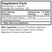 Alternative view of Milk Thistle 100 mg Capsules - Hypo 100 ct