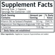 Alternative view of P-5-P (Pyridoxal 5-Phosphate) w/Magnesium Glycinate® Capsules - Hypo 100 ct
