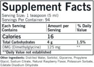 Alternative view of DMG (Dimethylglycine) Liquid - Natural Raspberry Flavoring - 480ml (16oz)