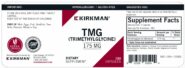 Alternative view of TMG (Trimethylglycine) 175 mg - Hypoallergenic - 180 capsules