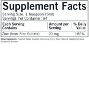 Alternative view of Zinc Liquid 16 oz