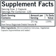 Alternative view of Iron 25 mg Bio-Max Series Capsules - Hypo 120 ct