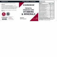 Prenatal Advanced Care Vitamins & Minerals - Hypoallergenic - 120 caps - Image 3