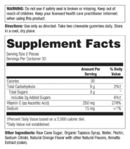 Alternative view of Vitamin C Gummies (250mg) - 60 gummies