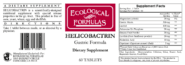 Alternative view of Helicobactrin 60 tabs