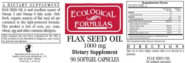 Alternative view of Flax Seed Oil 1000mg - 90 gels