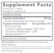 Alternative view of Proflora™4R - Spore-Based Probiotic & Herbal Formula - 30 Capsules
