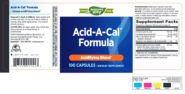 Alternative view of Acid A-Cal - 100 capsules