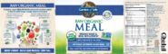 Alternative view of RAW Organic Meal Vanilla 17.1 oz (484 grams)