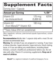 Alternative view of K2 + D3 - 60 capsules