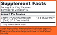 Alternative view of Black Cherry Fruit 750mg - 90 capsules