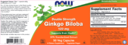 Ginkgo Biloba 120mg - 50 capsules - Image 3