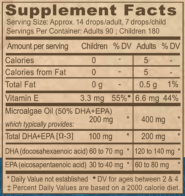 Alternative view of Vegan Liquid DHA-EPA lemon 2 oz