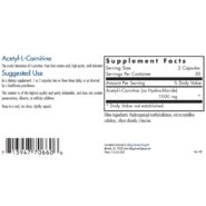 Alternative view of Acetyl L-Carnitine 500mg - 100 capsules