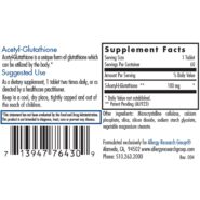 Alternative view of Acetyl L-Glutathione - 60 tablets