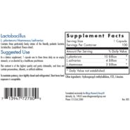Alternative view of Lactobacillus Plantarum/Rhamnosus/Salivari - 100 capsules