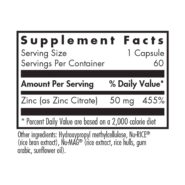 Alternative view of Zinc Citrate 50mg - 60 capsules