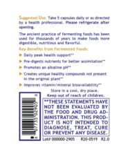 Alternative view of Fermented Greens, Premier - 150 capsules