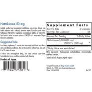 Alternative view of Nattokinase 50mg - 90 capsules