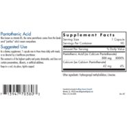 Alternative view of Pantothenic Acid - 90 capsules