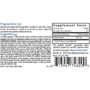 Alternative view of Pregnenolone 100mg Micronized Lipid Matrix - 60 tablets