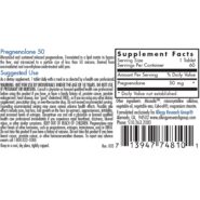 Alternative view of Pregnenolone 50mg Micronized Lipid Matrix - 60 tablets