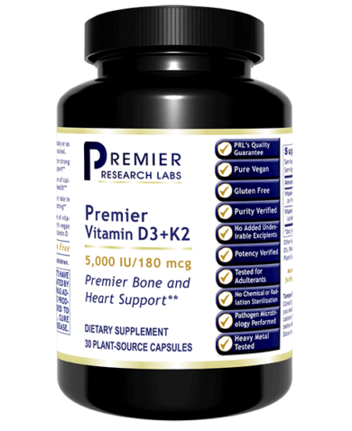 Premier Vitamin D3+K2 (30 Caps)