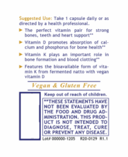 Alternative view of Premier Vitamin D3+K2 (30 Caps)