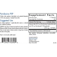 Alternative view of Pyridoxine P5P (B-6) - 60 capsules