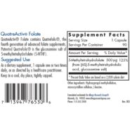 Alternative view of QuatreActiv Folate (4th Generation 5-MTHF) - 90 capsules